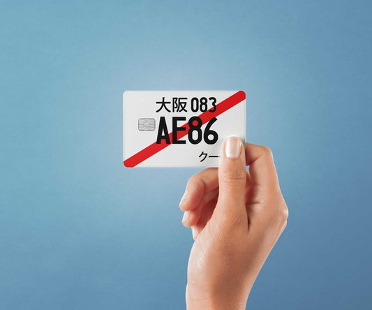 AE86 Design | Credit Card Sticker | Small Chip | Credit Card Skin