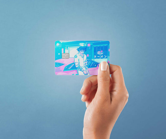 Akihabara Bad Boy Design | Credit Card Sticker | Small Chip | Credit Card Skin