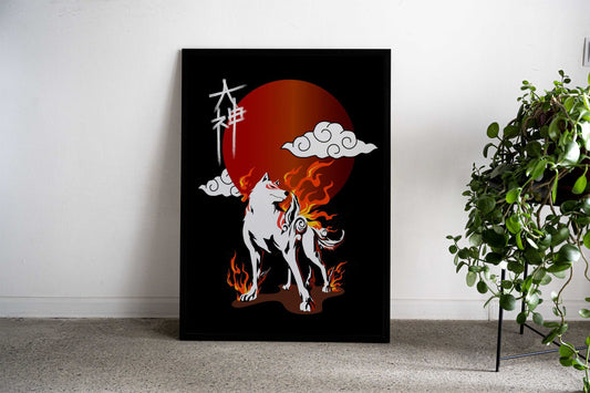 amaterasu okami Asian Style Poster | Wall Art for Home & Office | High-Quality Print