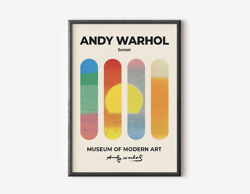 Vibrant Sunset Print by Andy Warhol