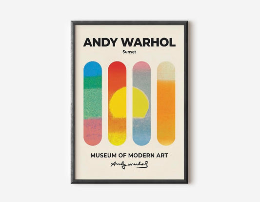 Vibrant Sunset Print by Andy Warhol