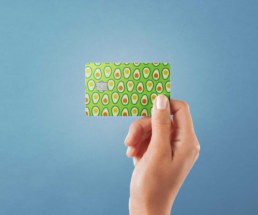 Avocados Design | Credit Card Sticker | Small Chip | Credit Card Skin
