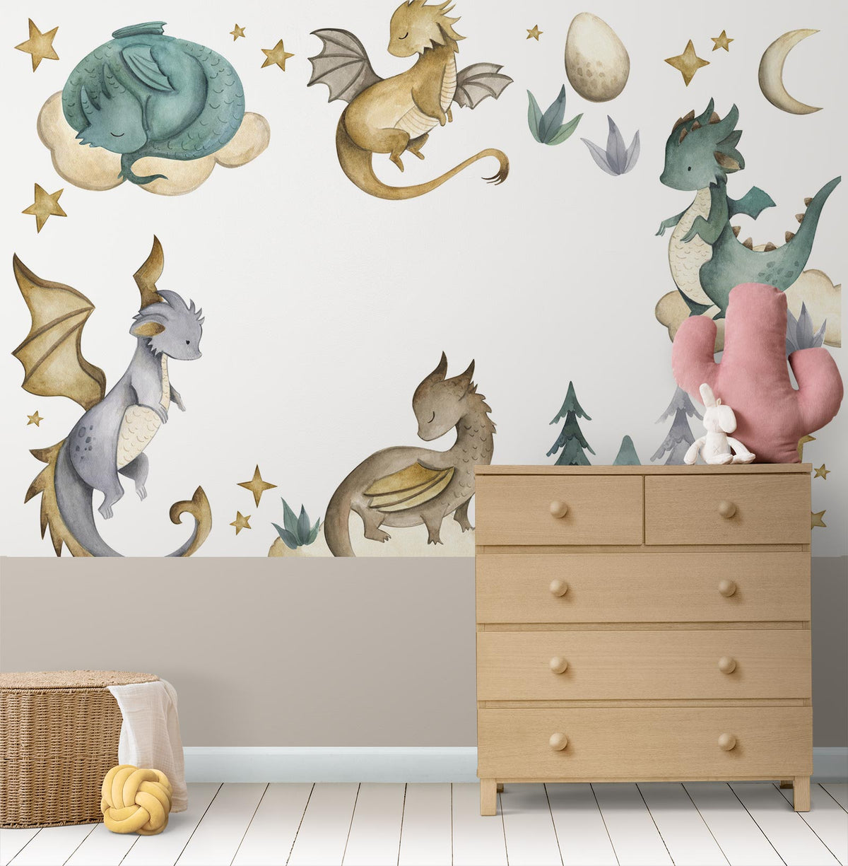 Baby Dragon Wallpaper Mural - High-Quality Premium Wall Art Decor Sticker