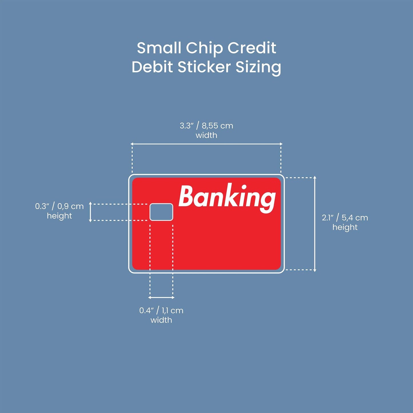 Banking Design | Credit Card Sticker | Small Chip | Credit Card Skin