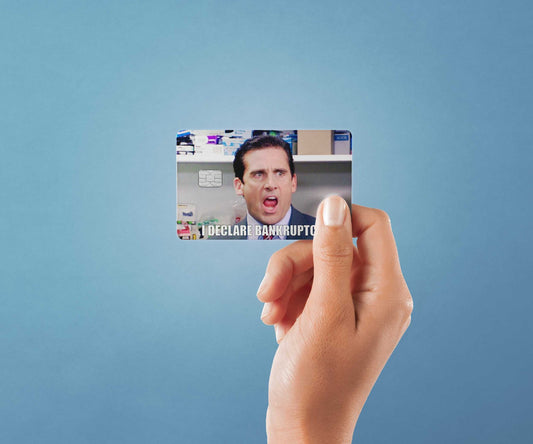 Bankruptcy Design | Credit Card Sticker | Small Chip | Credit Card Skin