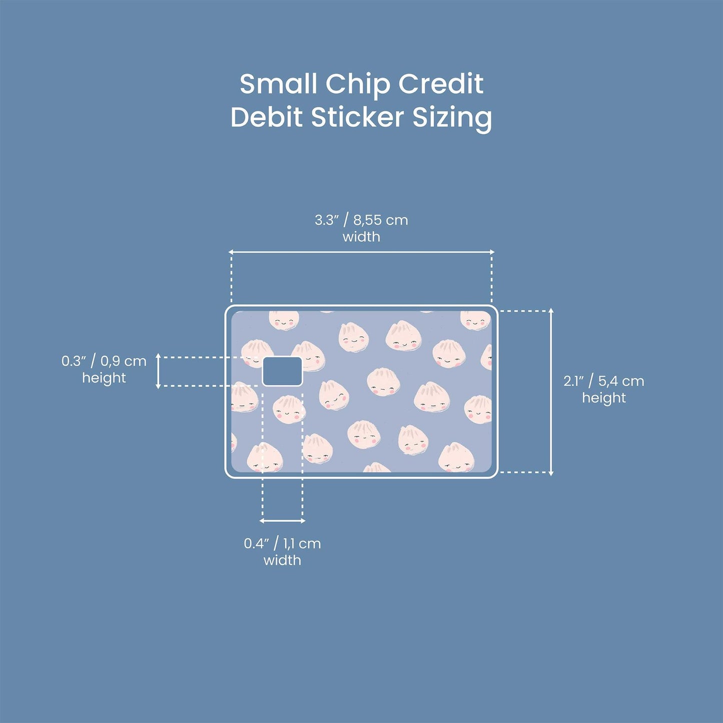 Bao Chika Bao Bao Design | Credit Card Sticker | Small Chip | Credit Card Skin