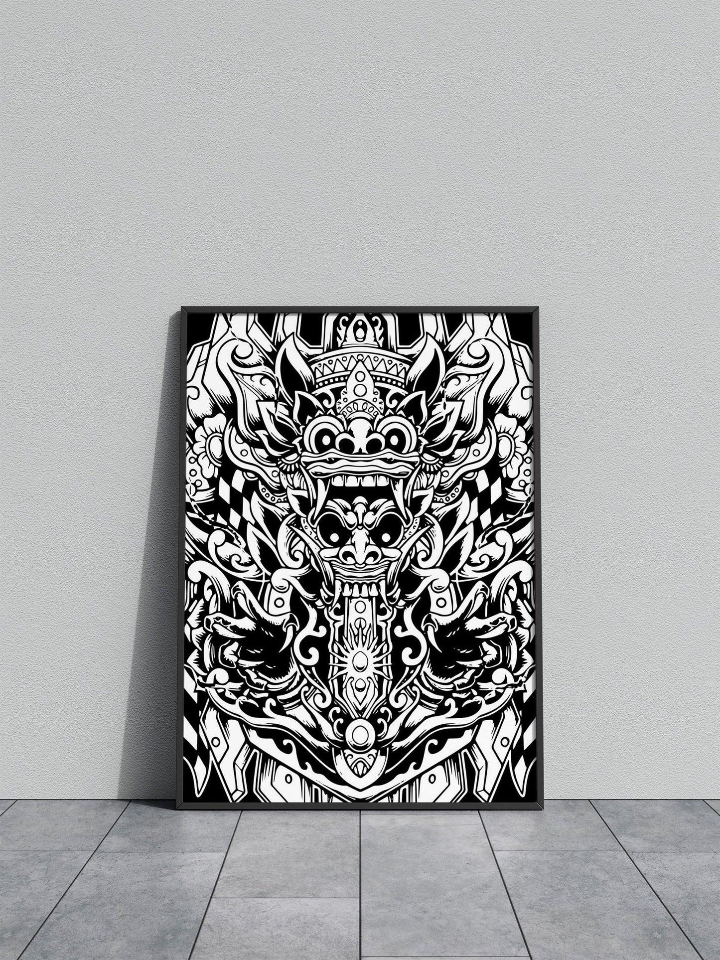 barong bali indonesia Asian Style Poster | Wall Art for Home & Office | High-Quality Print