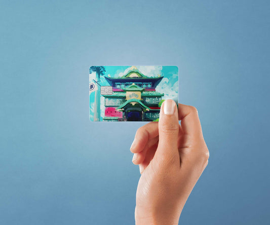 Bathhouse Design | Credit Card Sticker | Small Chip | Credit Card Skin