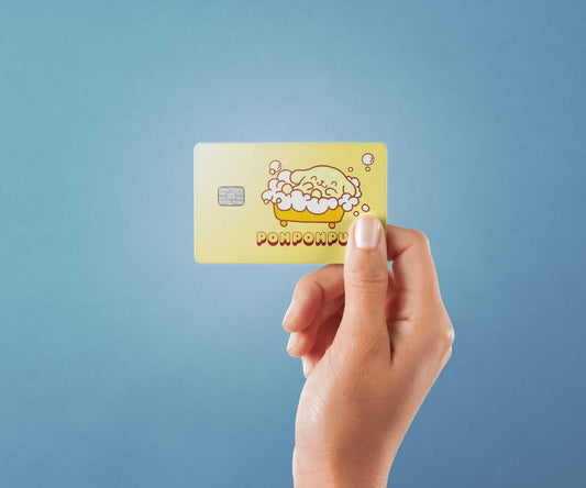 Bathtime Design | Credit Card Sticker | Small Chip | Credit Card Skin