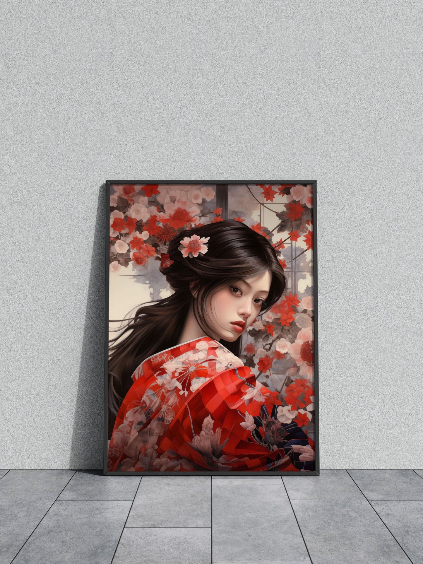 beautiful japanese woman Asian Style Poster | Wall Art for Home & Office | High-Quality Print