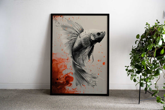 betta fish poster Asian Style Poster | Wall Art for Home & Office | High-Quality Print