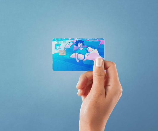 Watercolor big dreams design | credit card sticker | small chip | credit card skin for nursery and home wall decor.