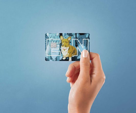 Watercolor big ein design | credit card sticker | small chip | credit card skin for nursery and home wall decor.