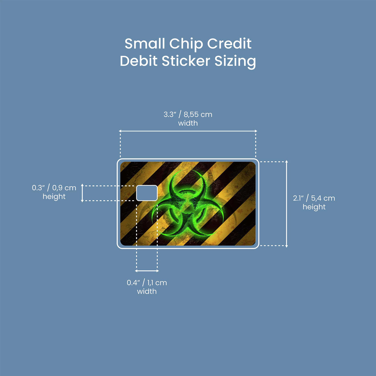Biohazard - Premium Vinyl Credit Card Skin Cover by Wonderwallsboutique