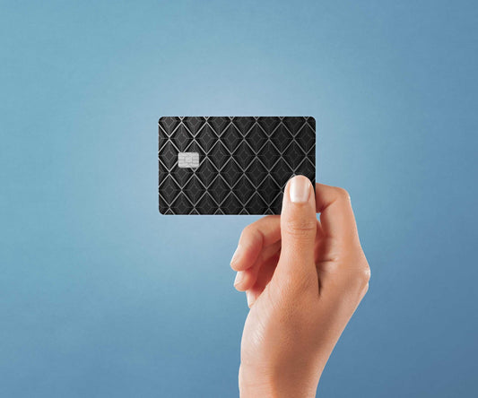 Watercolor black stones design | credit card sticker | small chip | credit card skin for nursery and home wall decor.