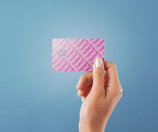 Watercolor blazed design | credit card sticker | small chip | credit card skin for nursery and home wall decor.