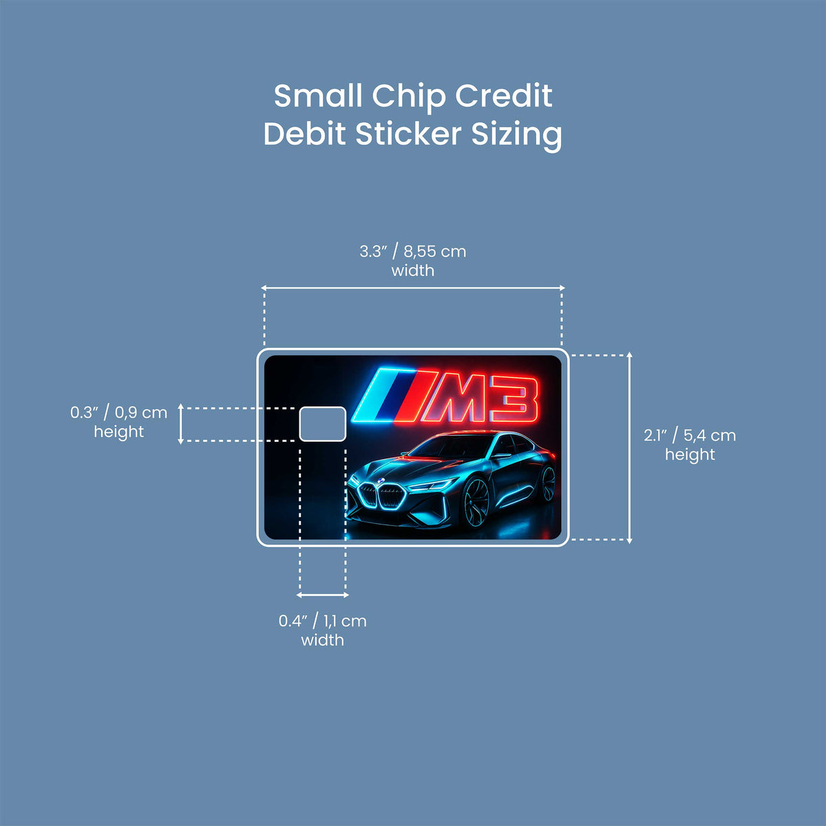 BMW M3 - Premium Vinyl Credit Card Skin Cover by Wonderwallsboutique