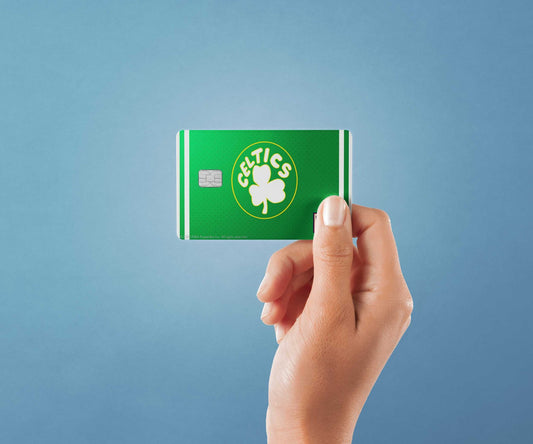 Boston Celtics Away Hardwood Classics Design | Credit Card Sticker | Small Chip | Credit Card Skin