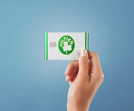 Boston Celtics Home Hardwood Classics Design | Credit Card Sticker | Small Chip | Credit Card Skin