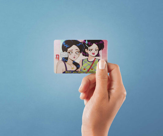 BTCH You Better Be Joking Design | Credit Card Sticker | Small Chip | Credit Card Skin