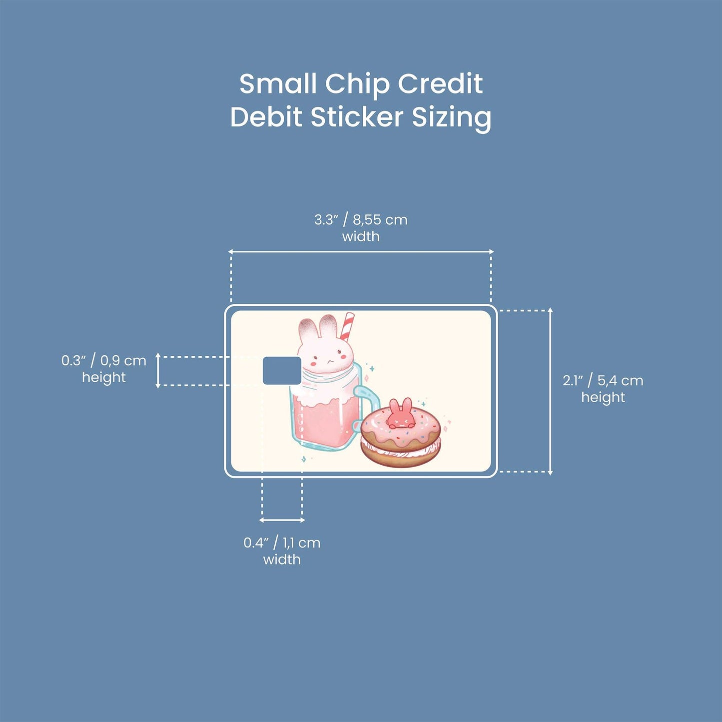 Bunberry Set Design | Credit Card Sticker | Small Chip | Credit Card Skin