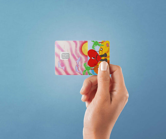 Bunny 2 Design | Credit Card Sticker | Small Chip | Credit Card Skin