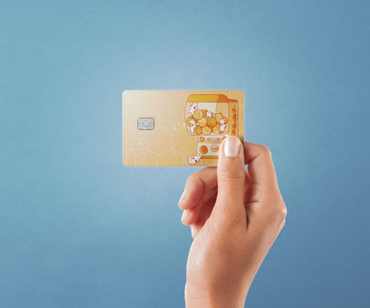 Bunny Gacha Design | Credit Card Sticker | Small Chip | Credit Card Skin