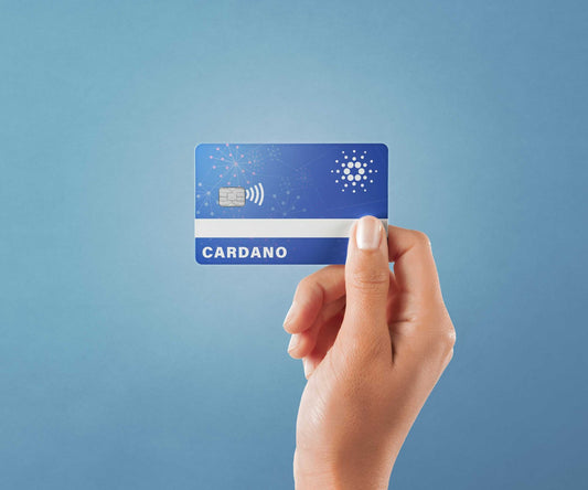Watercolor cardano card design | credit card sticker | small chip | credit card skin for nursery and home wall decor.