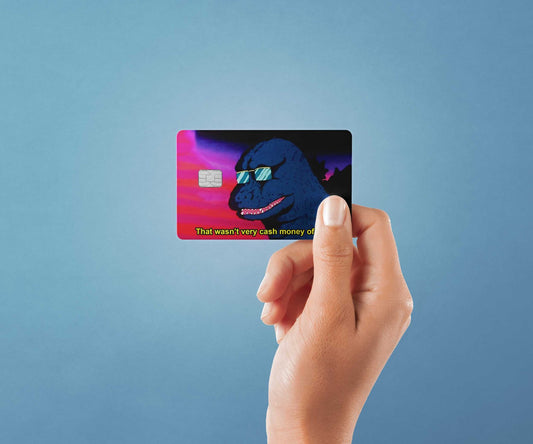 Cash Money of You Design | Credit Card Sticker | Small Chip | Credit Card Skin