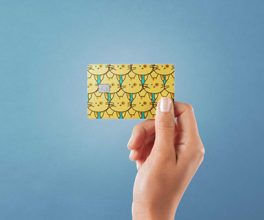 Cats Design | Credit Card Sticker | Small Chip | Credit Card Skin