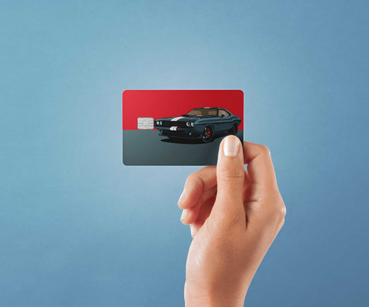 Challenger Design | Credit Card Sticker | Small Chip | Credit Card Skin