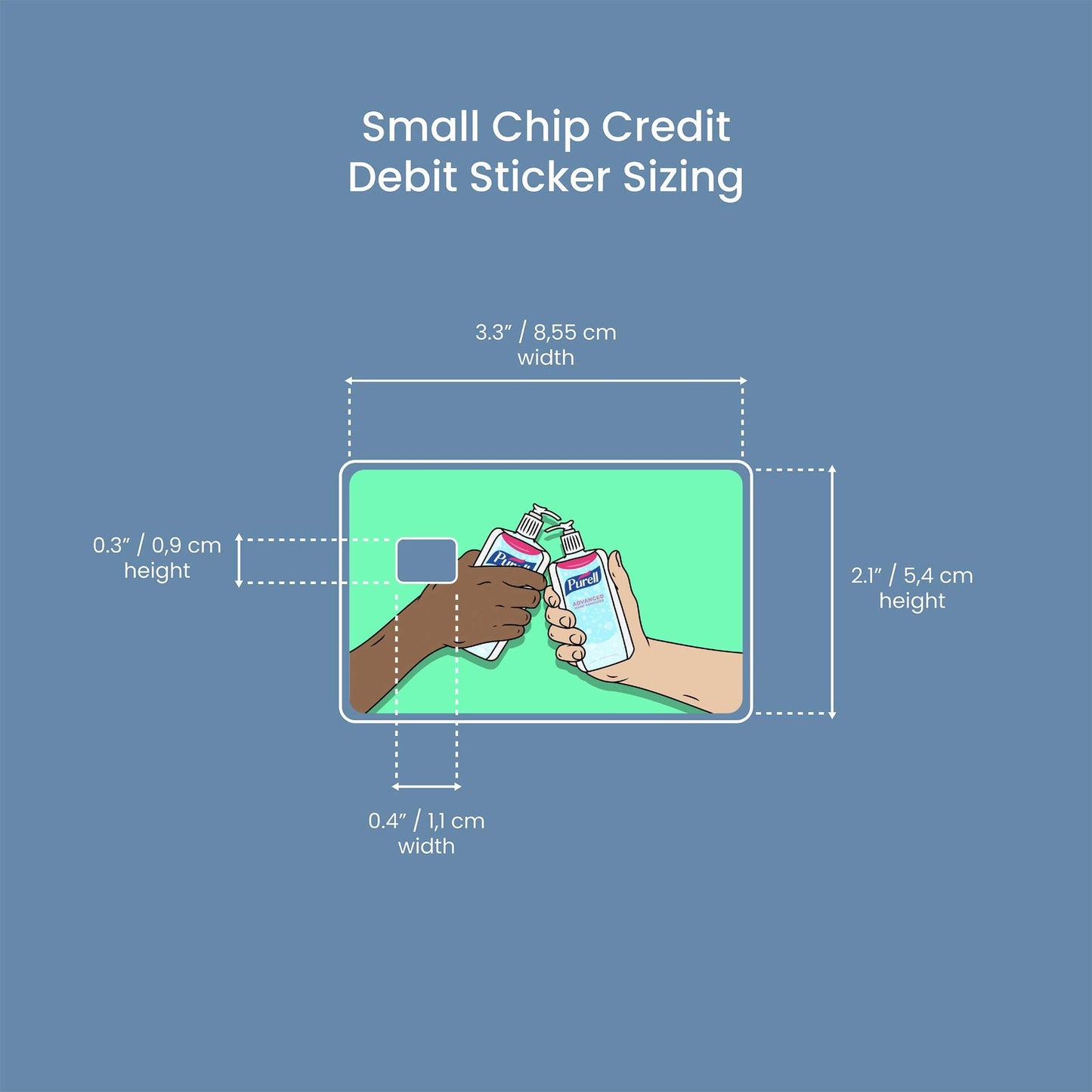 Cheers Design | Credit Card Sticker | Small Chip | Credit Card Skin