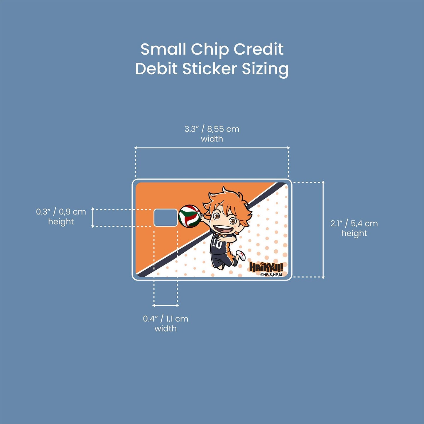 Chibi Hinata Design | Credit Card Sticker | Small Chip | Credit Card Skin
