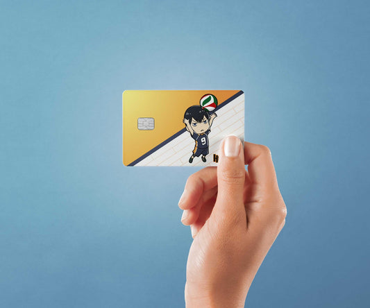 Chibi Kageyama Design | Credit Card Sticker | Small Chip | Credit Card Skin