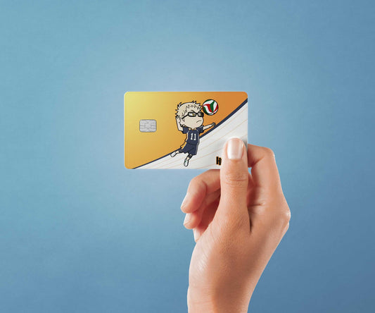 Chibi Tsukishima Design | Credit Card Sticker | Small Chip | Credit Card Skin