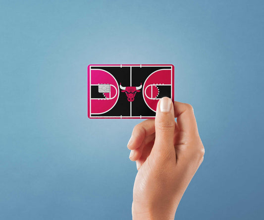 Chicago Bulls Courtside Design | Credit Card Sticker | Small Chip | Credit Card Skin