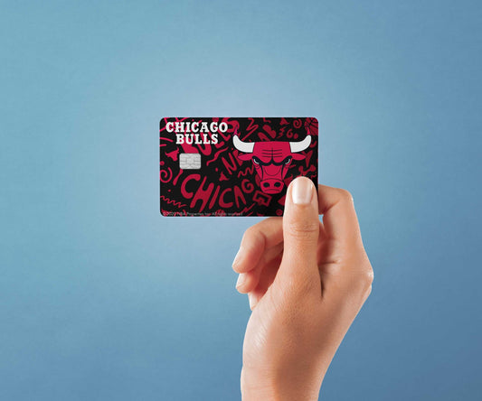 Chicago Bulls Team Mural Design | Credit Card Sticker | Small Chip | Credit Card Skin