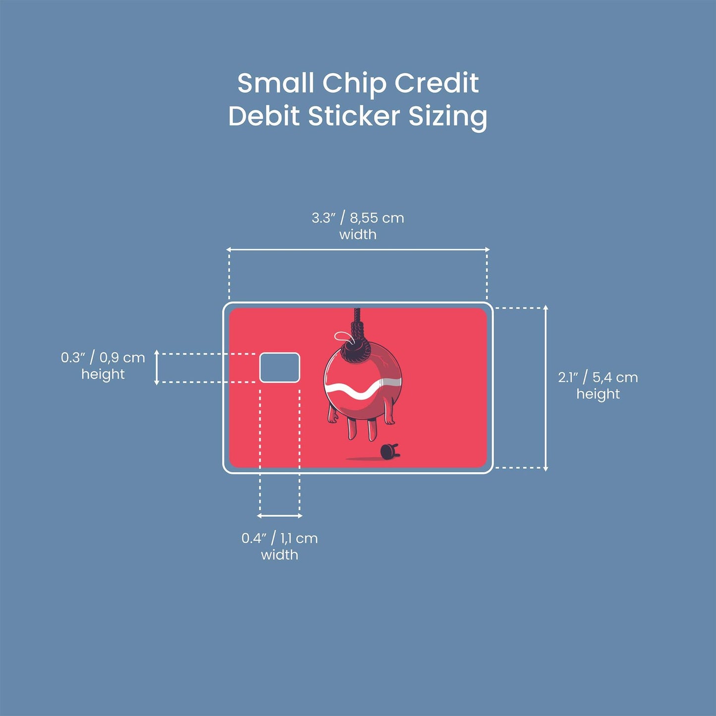 Christmas Mood Design | Credit Card Sticker | Small Chip | Credit Card Skin