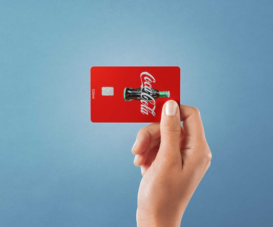 Watercolor classic cola design | credit card sticker | small chip | credit card skin for nursery and home wall decor.