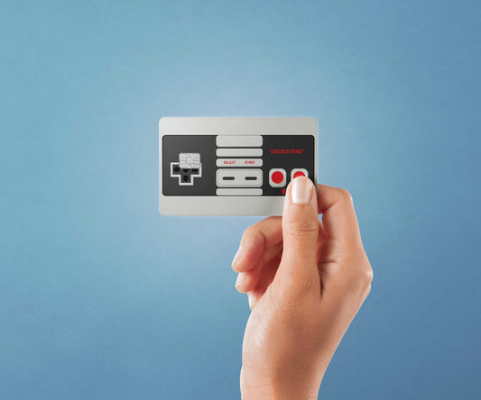 Watercolor controller design | credit card sticker | small chip | credit card skin for nursery and home wall decor.