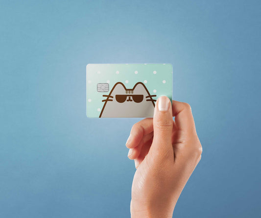 Watercolor cool cats design | credit card sticker | small chip | credit card skin for nursery and home wall decor.