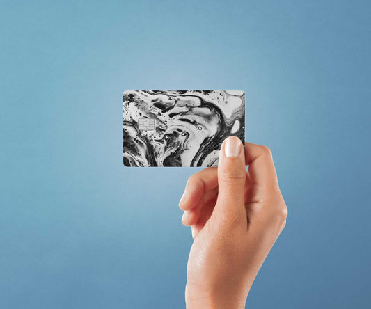 Watercolor dark drip design | credit card sticker | small chip | credit card skin for nursery and home wall decor.