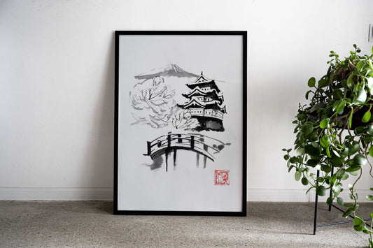 day of snow Asian Style Poster | Wall Art for Home & Office | High-Quality Print - High-Quality Visual Display