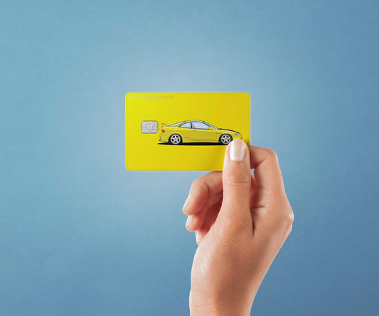 Watercolor dc2 integra design | credit card sticker | small chip | credit card skin for nursery and home wall decor.