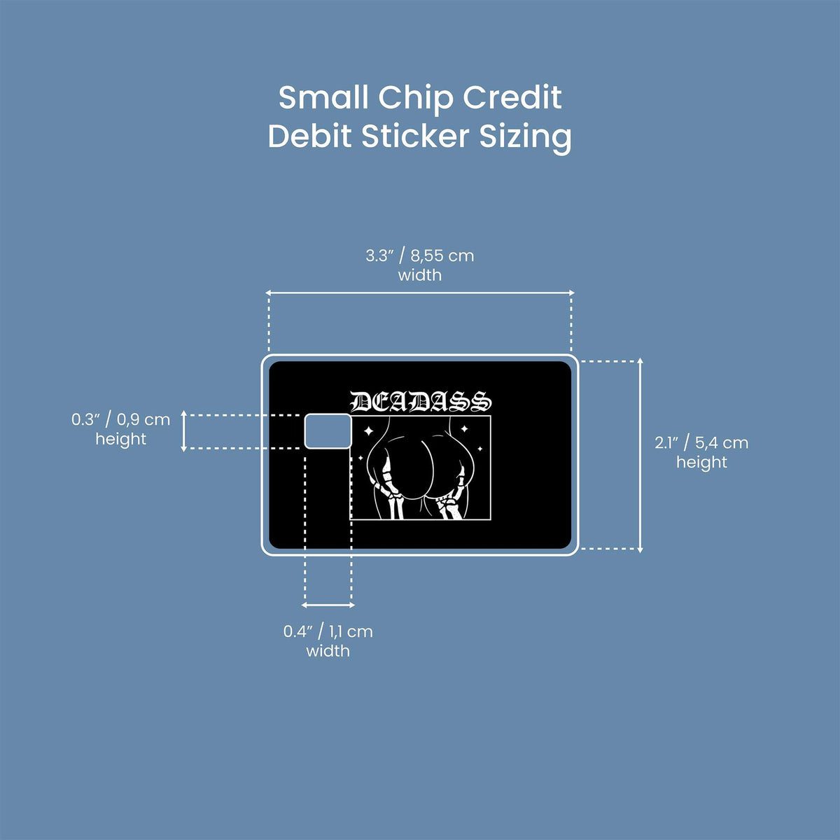 Watercolor dead a design | credit card sticker | small chip | credit card skin for nursery and home wall decor.