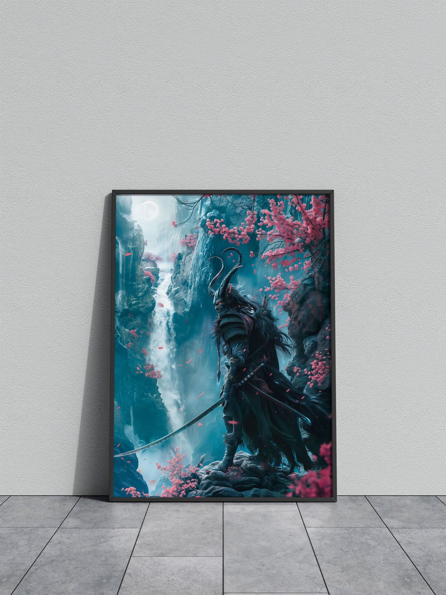 devil samurai shogun Asian Style Poster | Wall Art for Home & Office | High-Quality Print