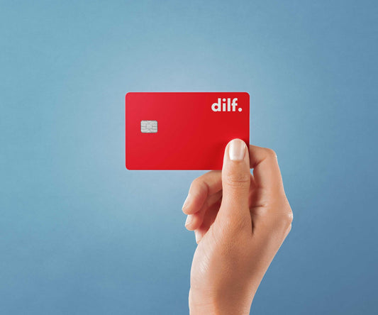 Watercolor dilf design | credit card sticker | small chip | credit card skin for nursery and home wall decor.