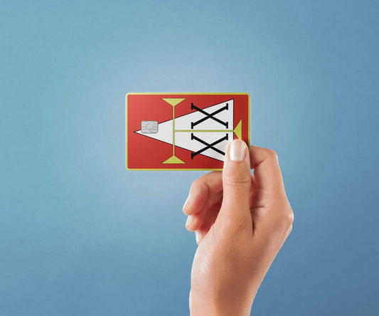 Watercolor double star hxh license design | credit card sticker | small chip | credit card skin for nursery and home wall decor.