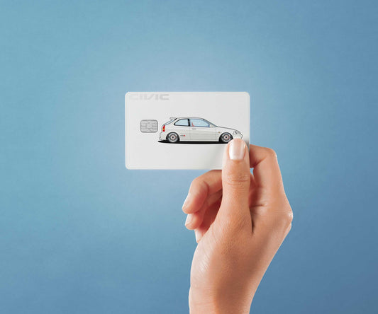 Watercolor ek civic design | credit card sticker | small chip | credit card skin for nursery and home wall decor.