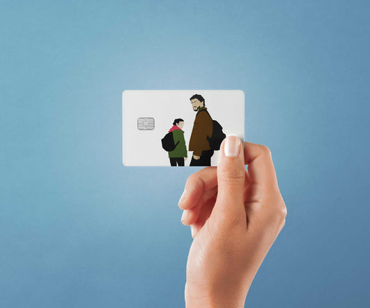 Watercolor ellie and joel design | credit card sticker | small chip | credit card skin for nursery and home wall decor.